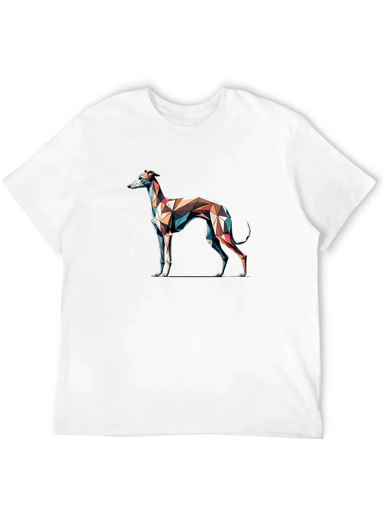Geometric Greyhound T-Shirt - Modern Art Tee
