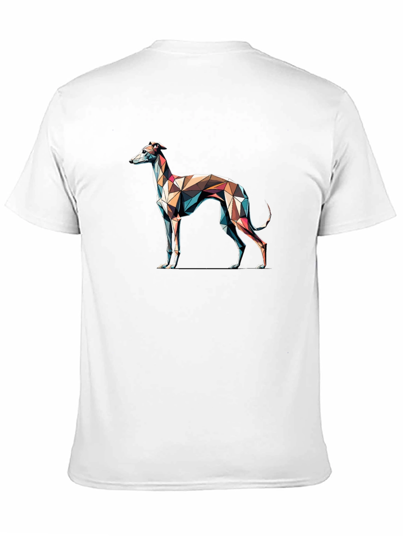 Geometric Greyhound T-Shirt - Modern Art Tee