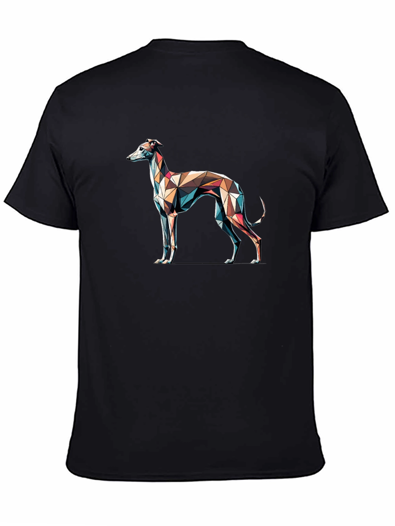 Geometric Greyhound T-Shirt - Modern Art Tee