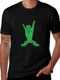 Rock n Roll Hand Sign Graphic T-Shirt