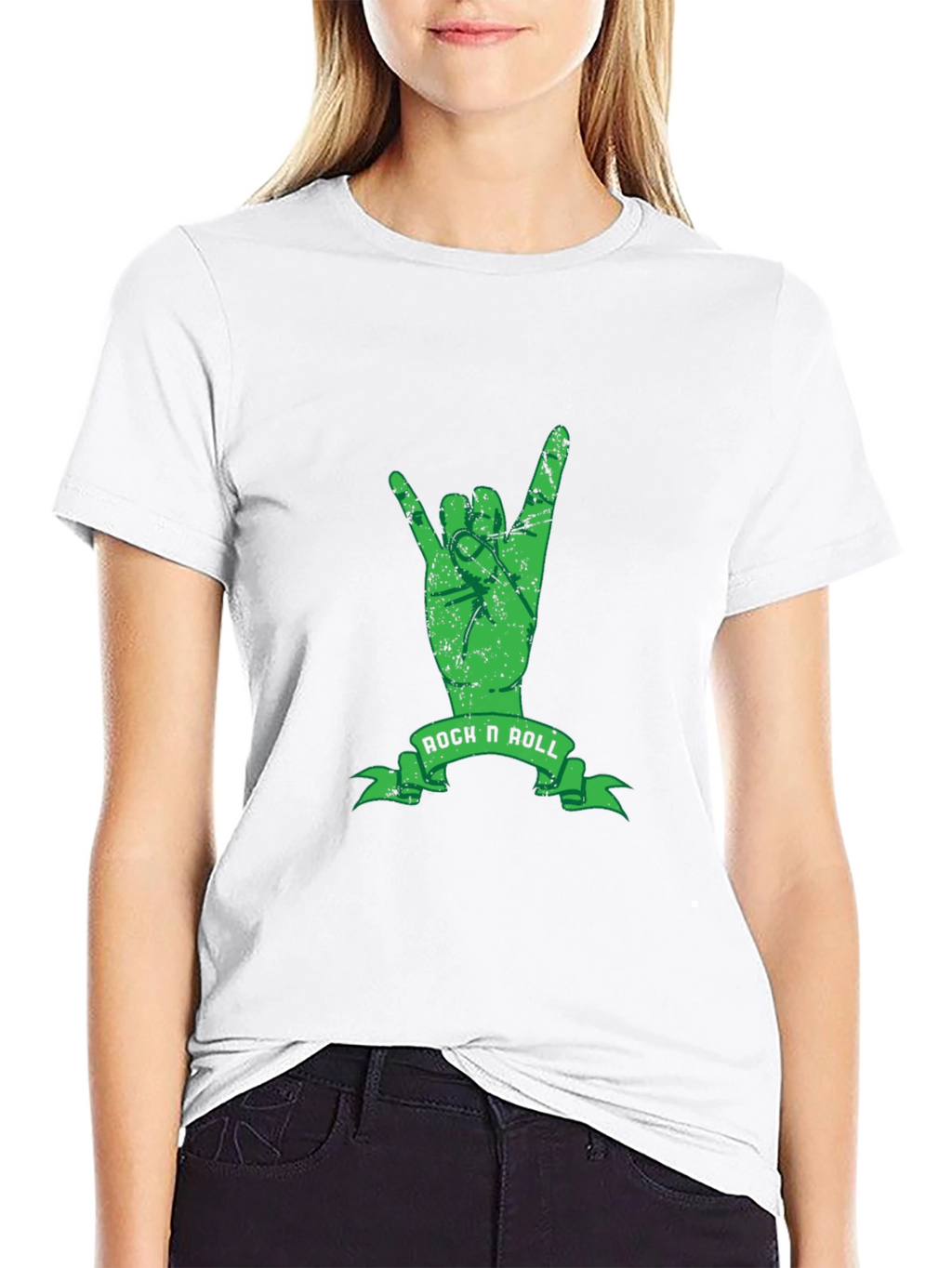 Rock n Roll Hand Sign Graphic T-Shirt