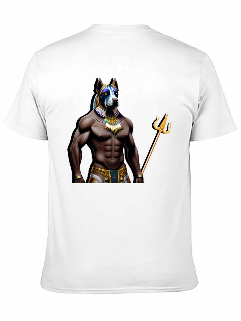 Dog Anubis Graphic Tee - Black Casual T-Shirt
