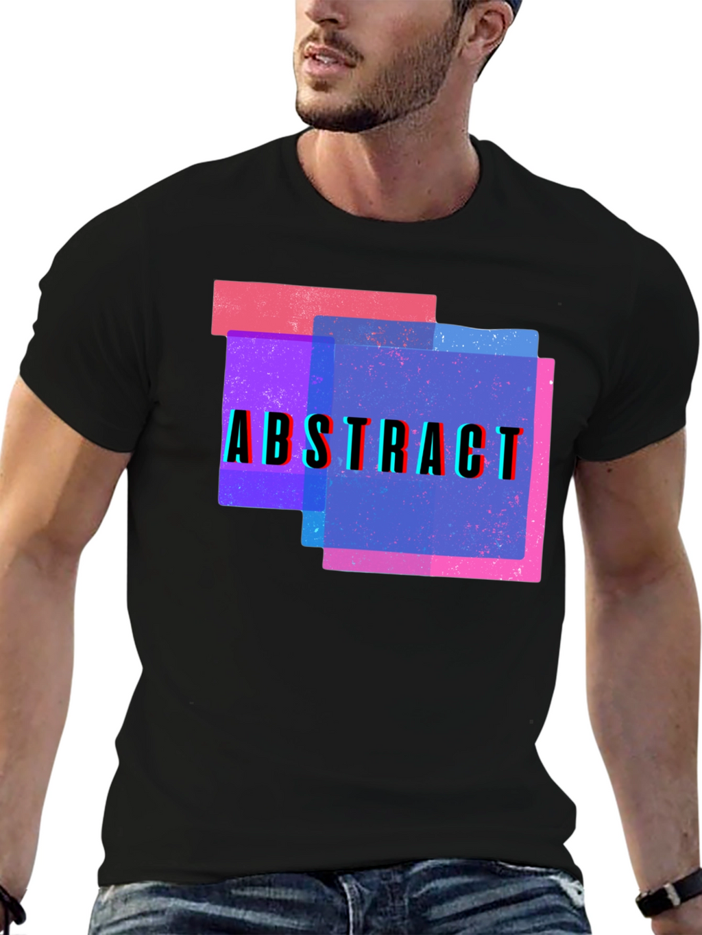 Abstract Graphic Tee - Modern Art Design