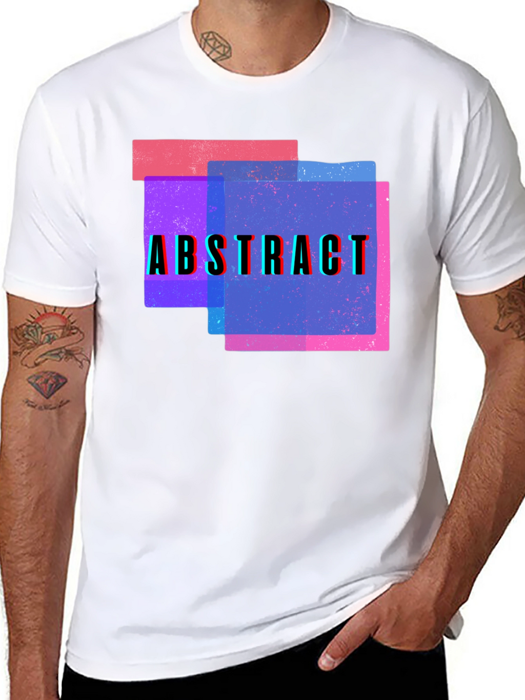 Abstract Graphic Tee - Modern Art Design