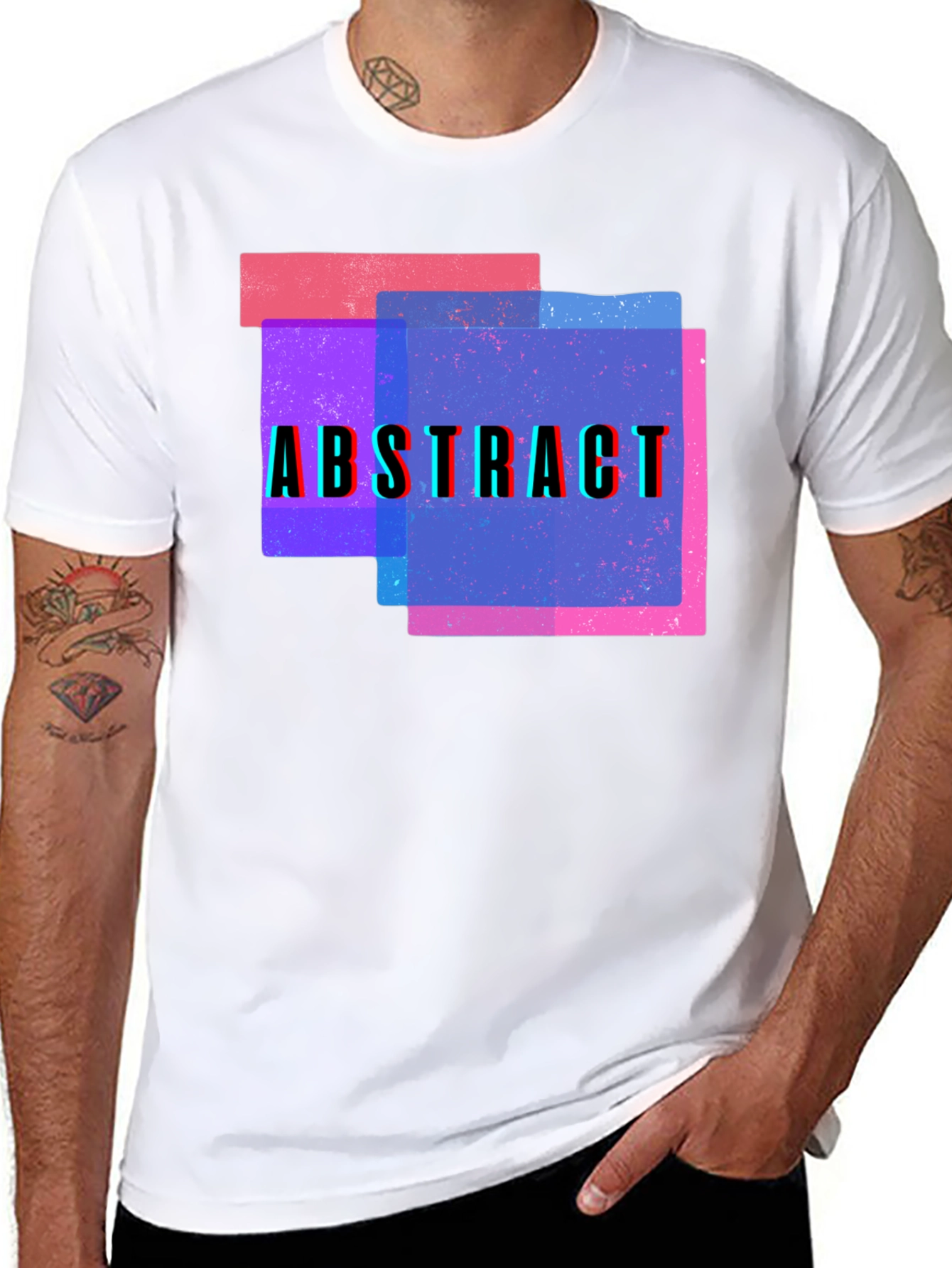 Abstract Graphic Tee - Modern Art Design