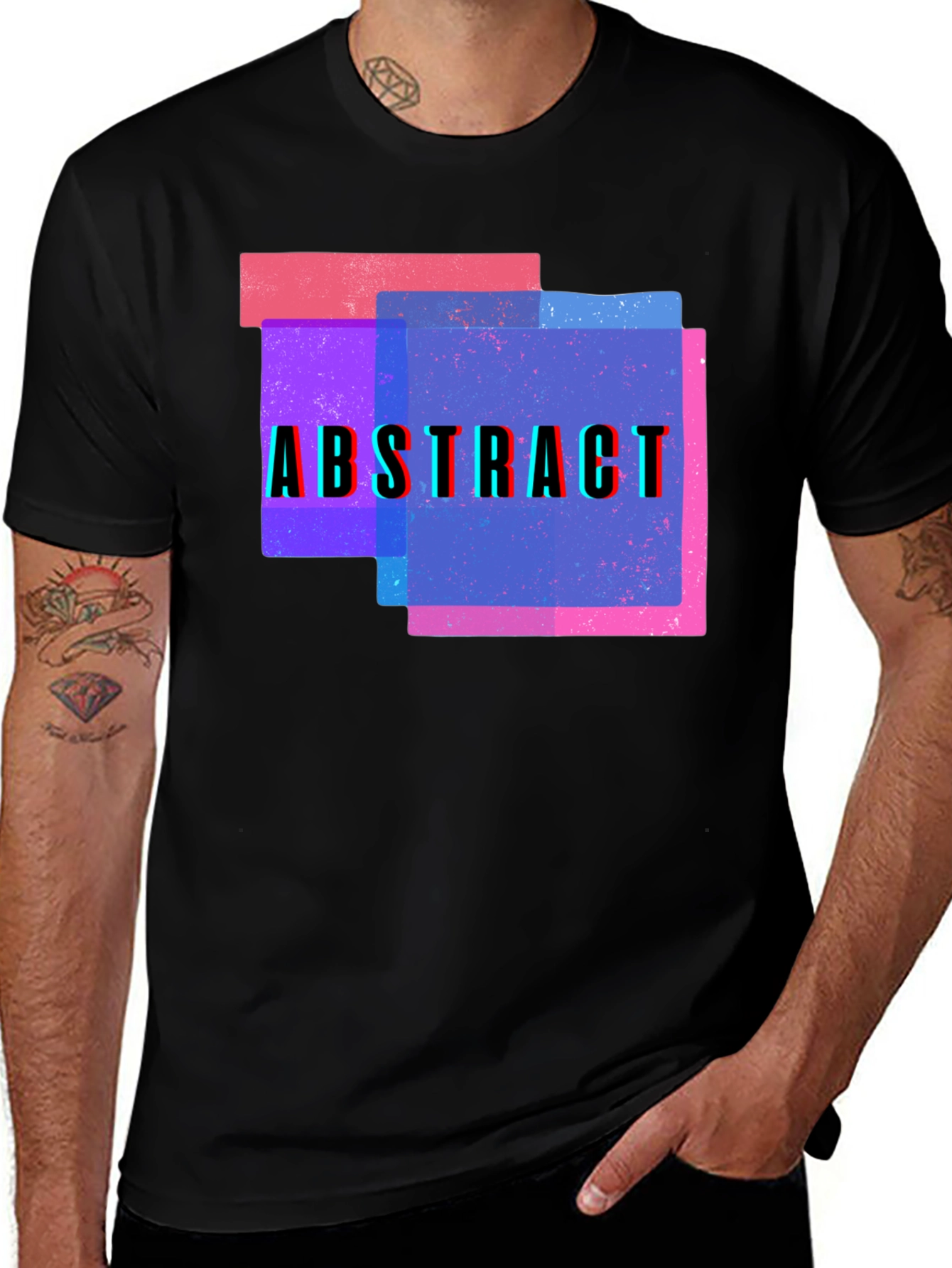 Abstract Graphic Tee - Modern Art Design