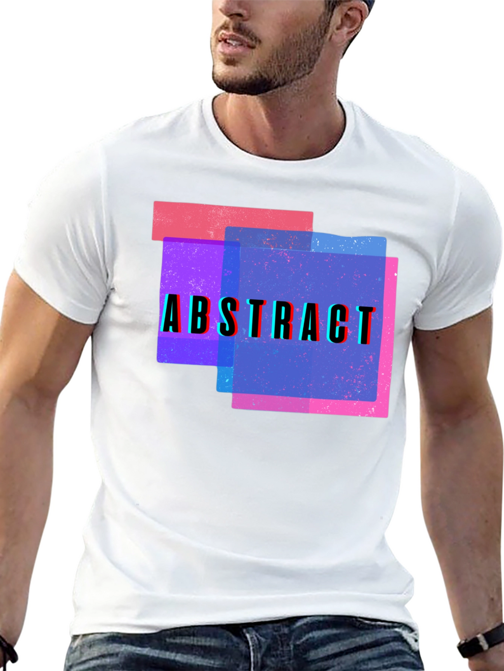 Abstract Graphic Tee - Modern Art Design