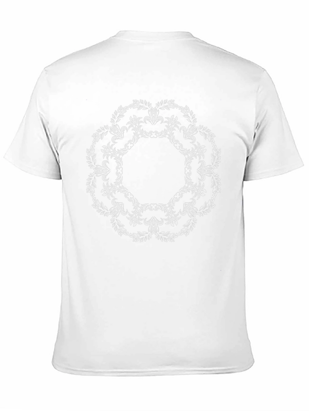 Floral Mandala Graphic Black Tee