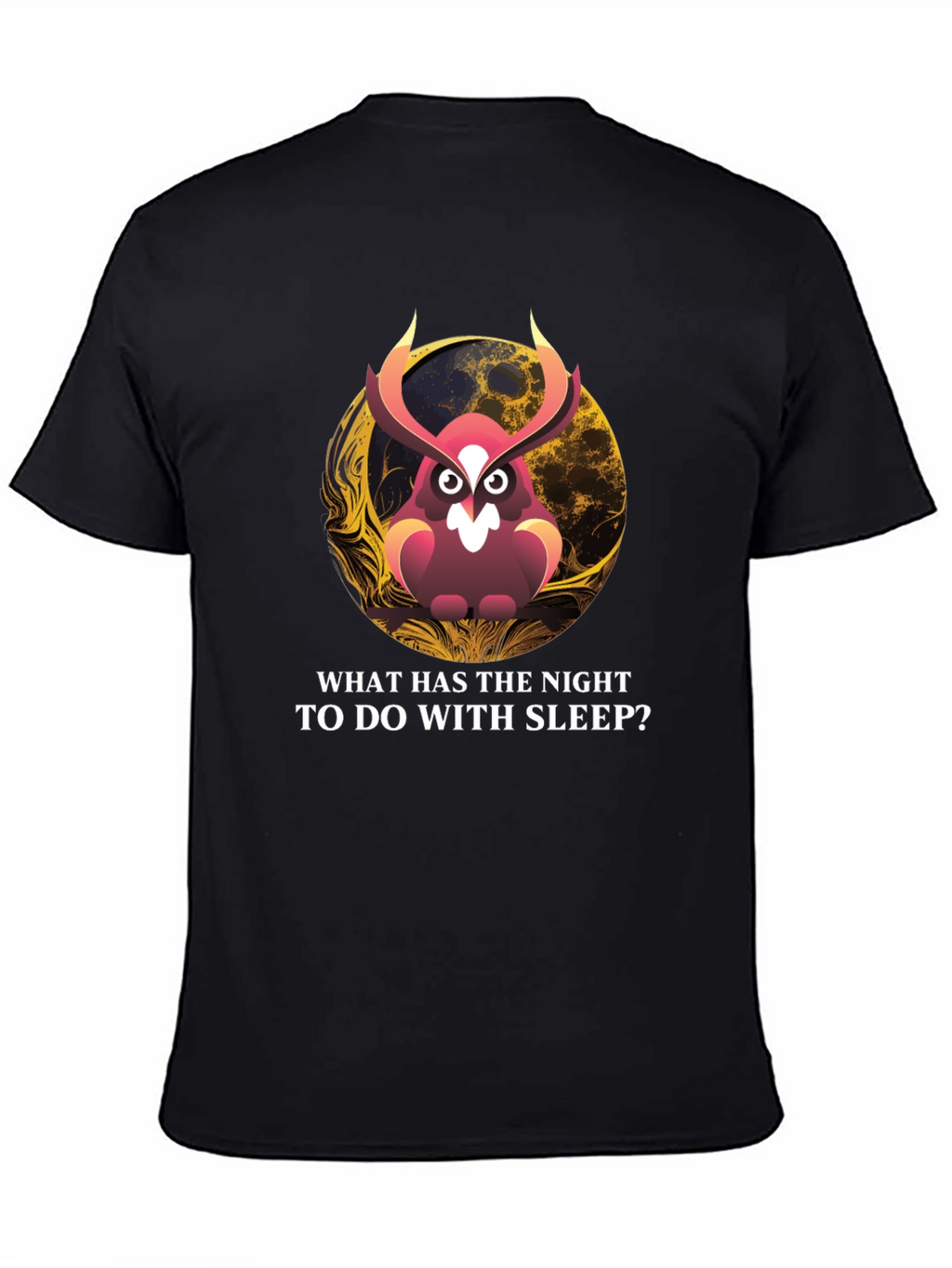 Owl & Moon Graphic T-Shirt: Night Wisdom