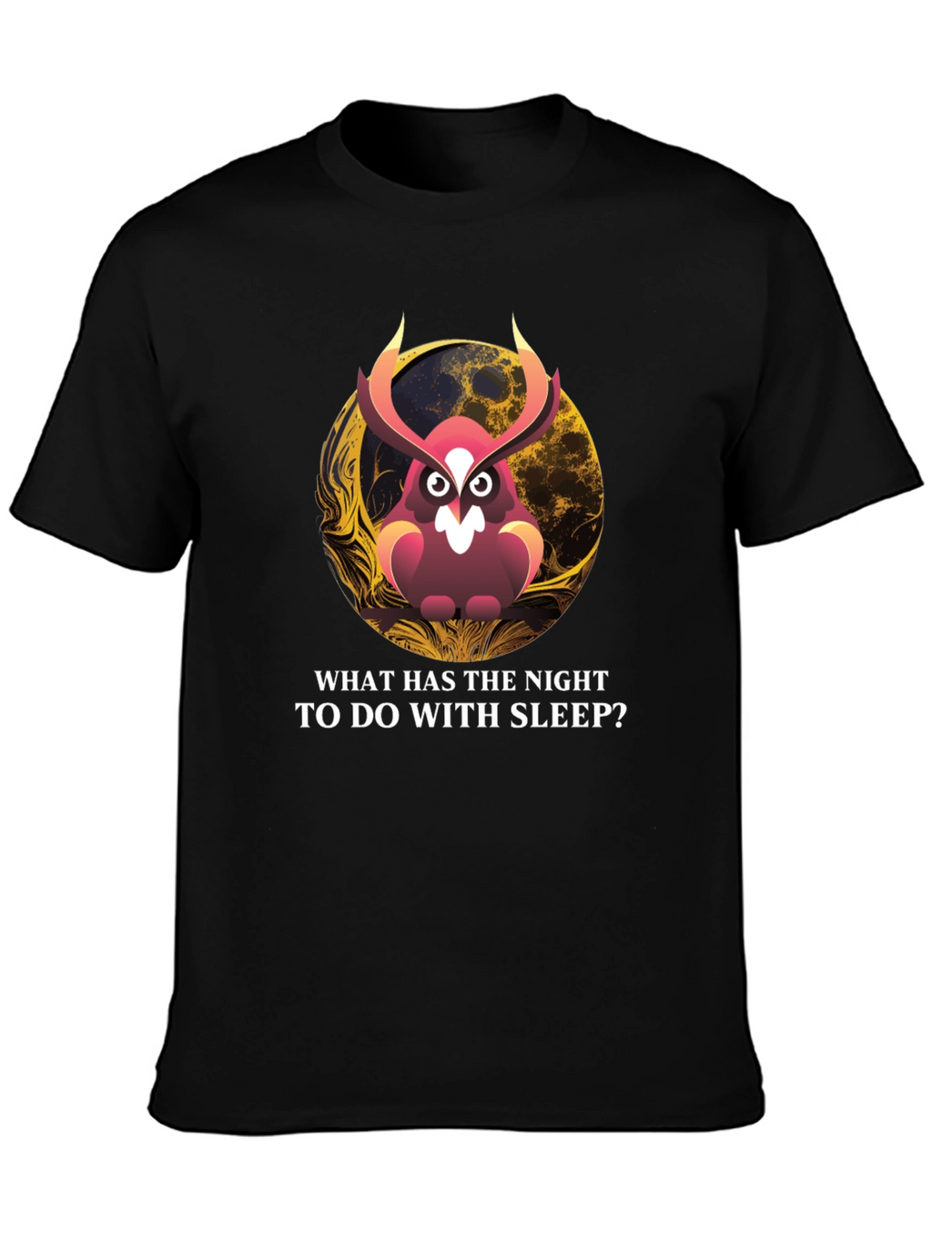 Owl & Moon Graphic T-Shirt: Night Wisdom