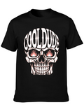 Cool Dude Skull Graphic Tee - Black