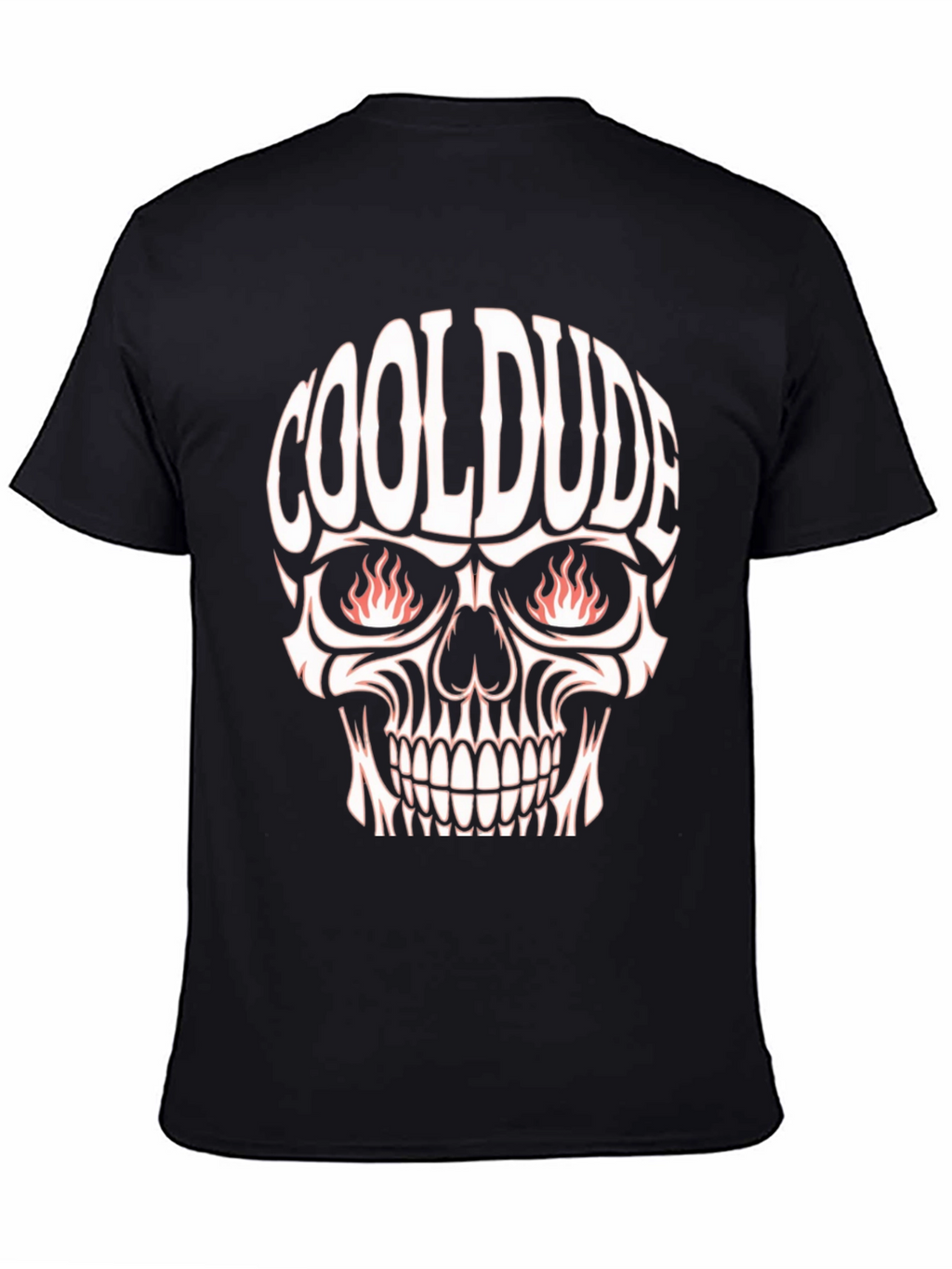 Cool Dude Skull Graphic Tee - Black