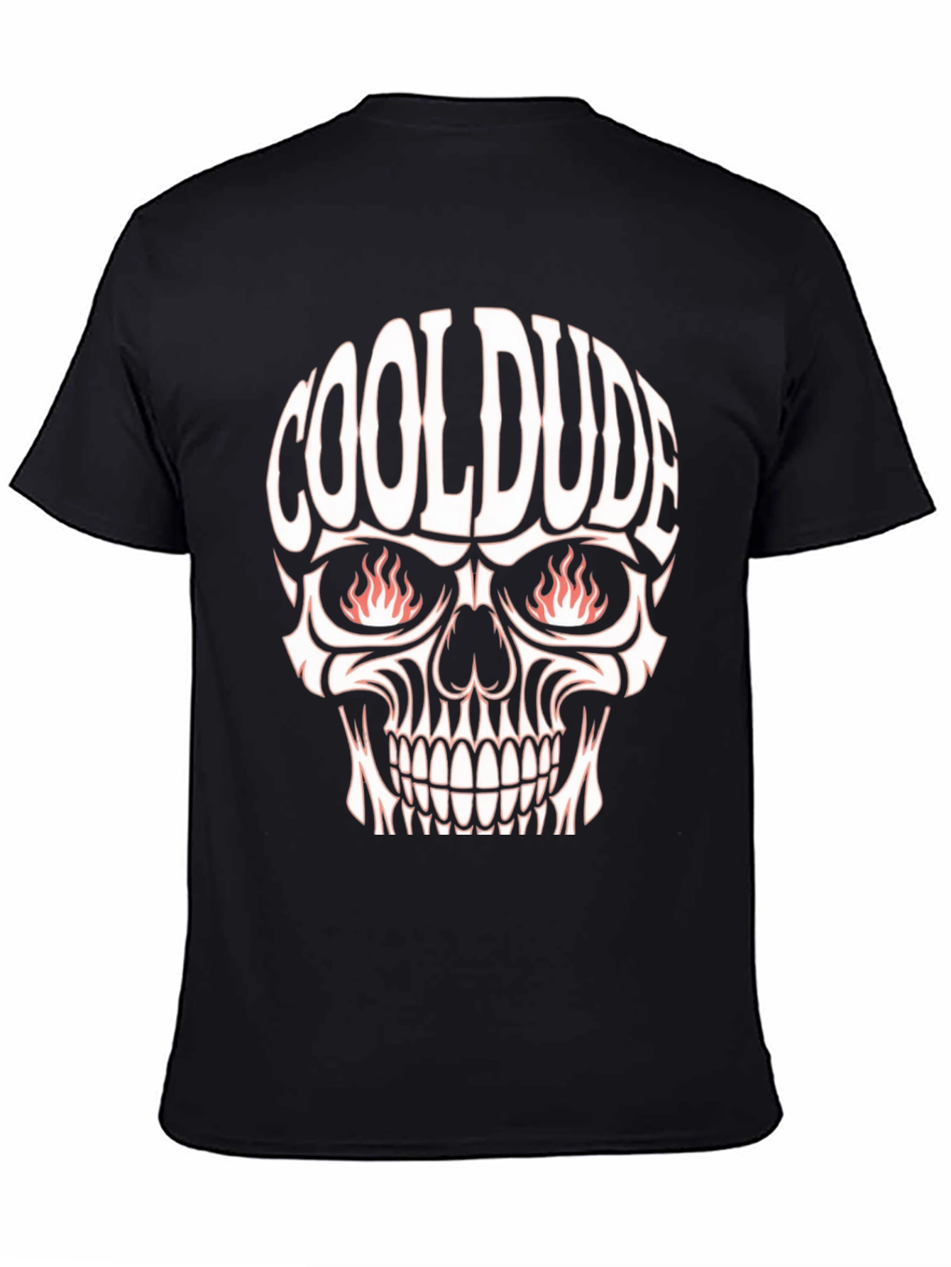 Cool Dude Skull Graphic Tee - Black