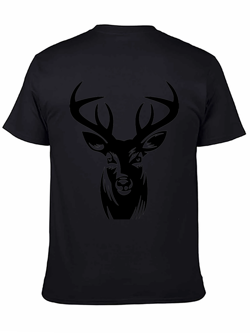 Black Deer Graphic Tee - Mens Casual T-Shirt