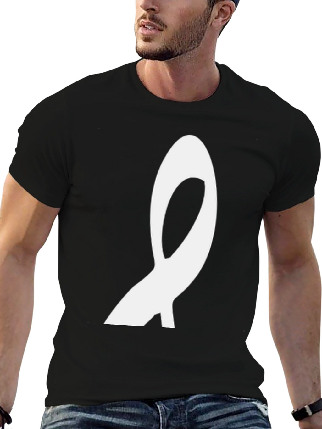 Abstract Symbol Graphic Tee - Modern Casual Wear