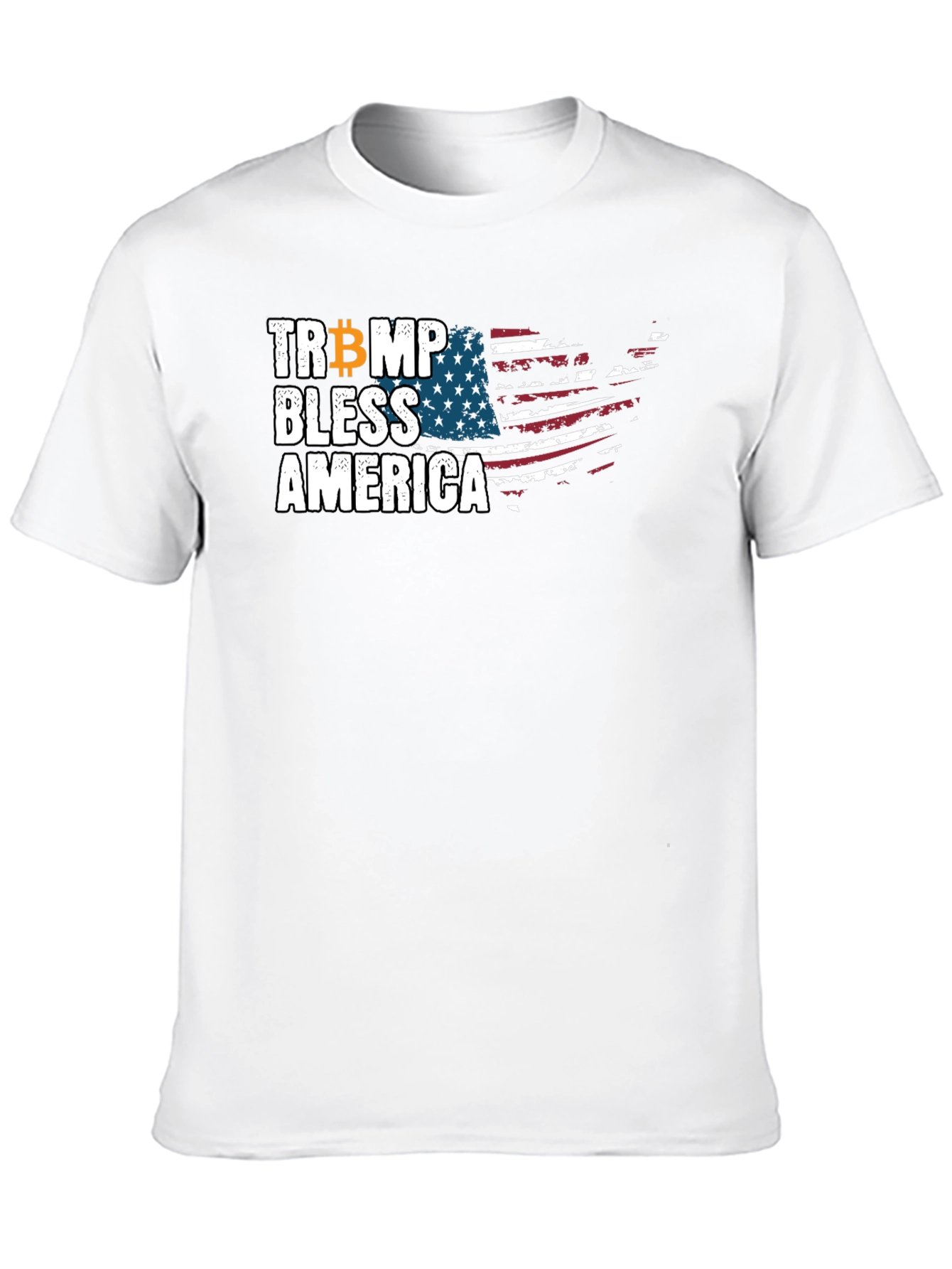 Trump Bitcoin Bless America Graphic Tee