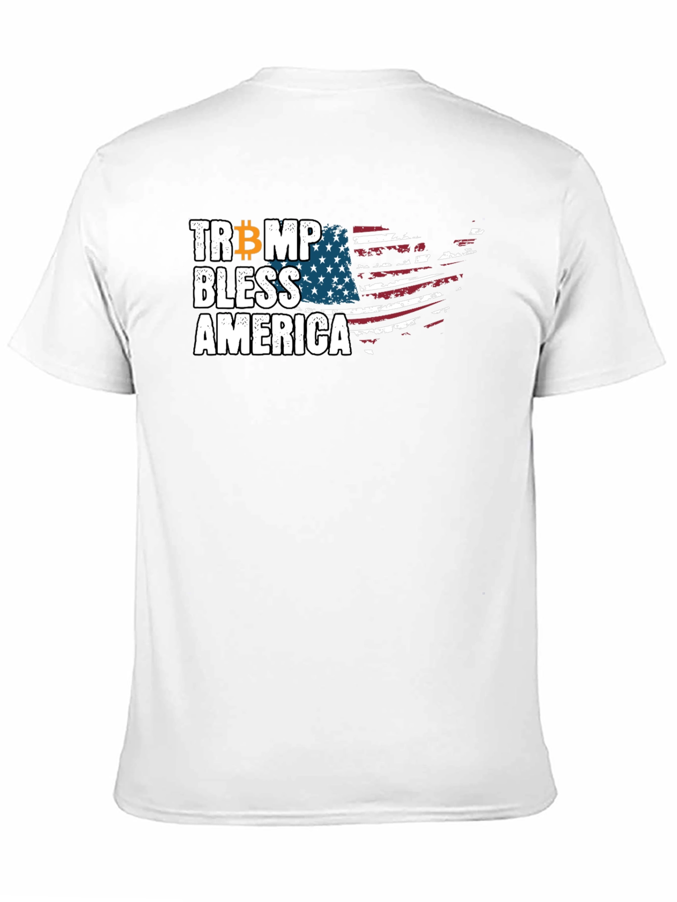 Trump Bitcoin Bless America Graphic Tee