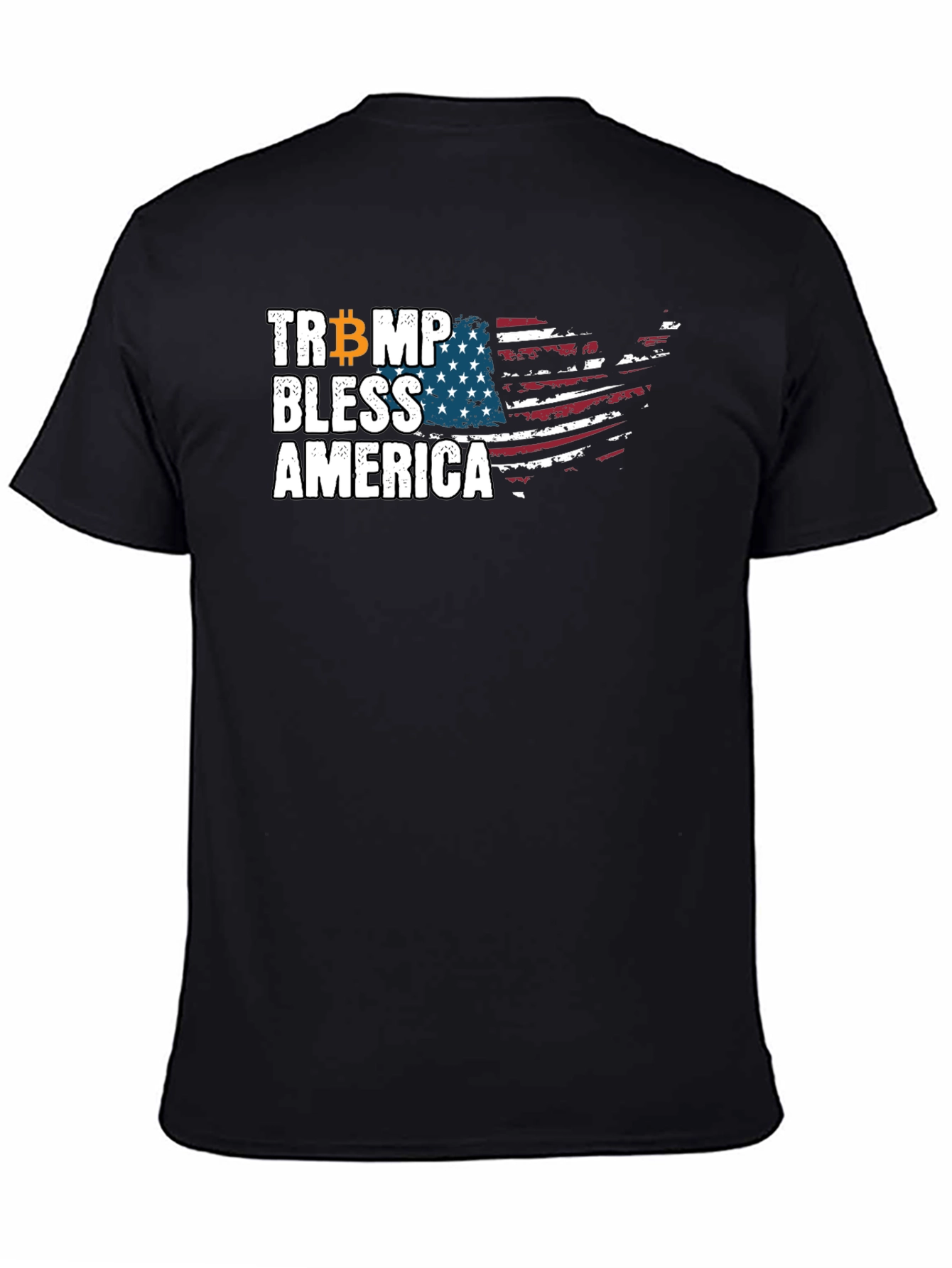 Trump Bitcoin Bless America Graphic Tee