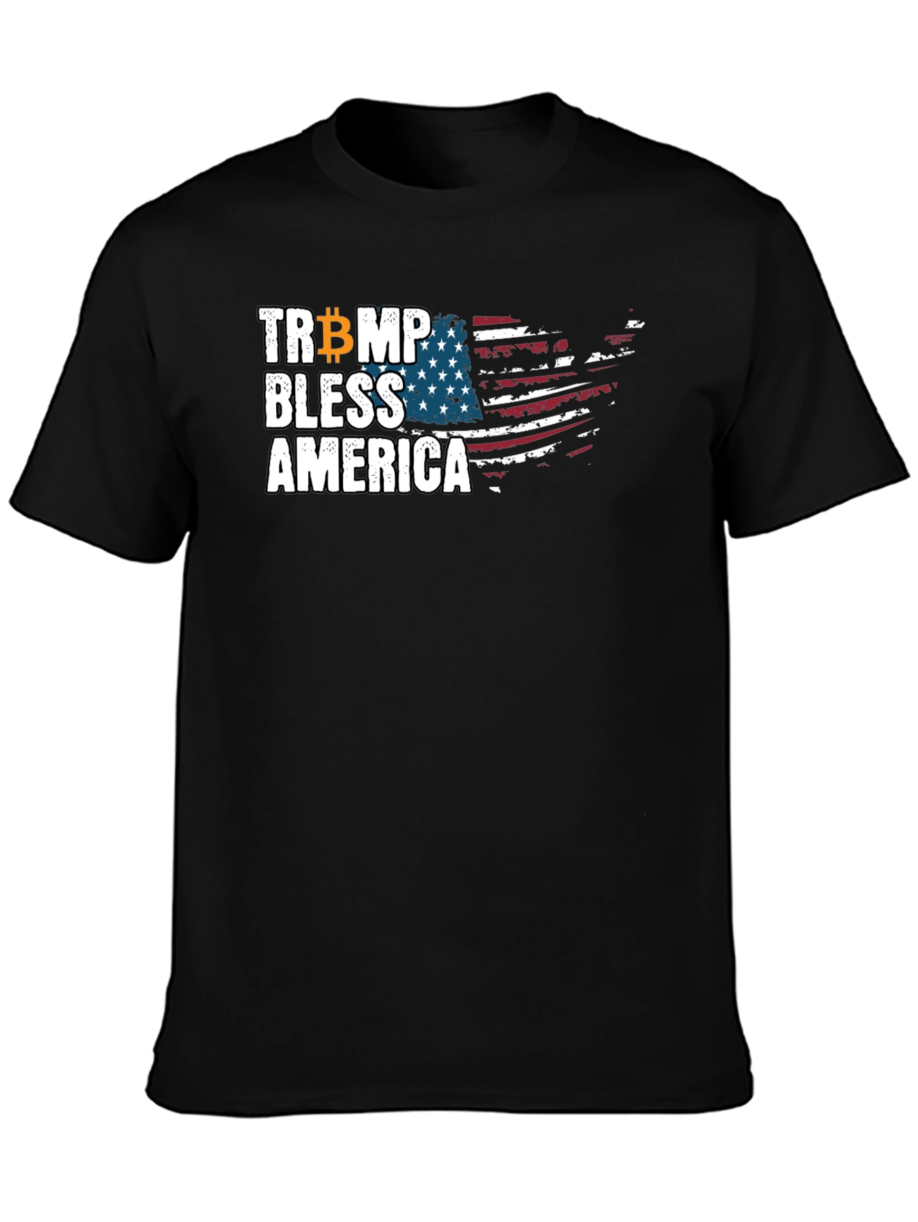 Trump Bitcoin Bless America Graphic Tee
