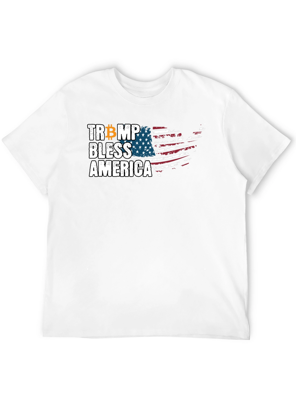 Trump Bitcoin Bless America Graphic Tee
