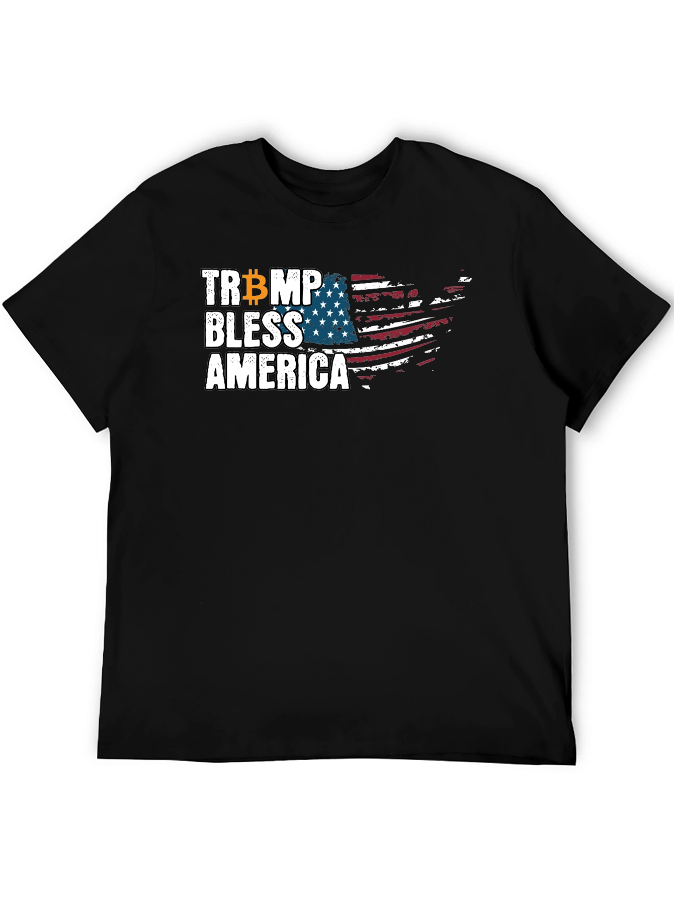 Trump Bitcoin Bless America Graphic Tee