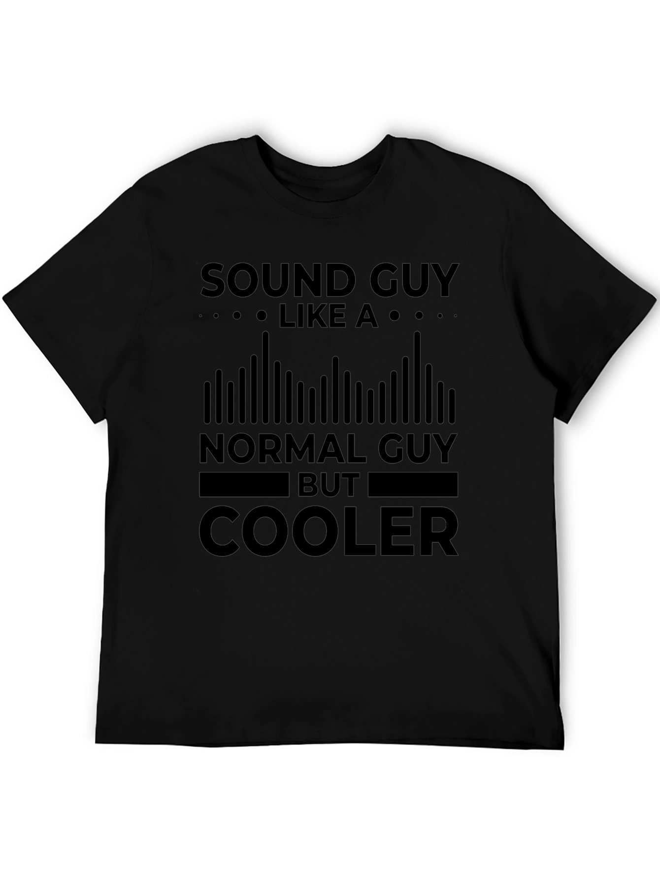 Sound Guy Black T-Shirt - Cool Graphic Tee