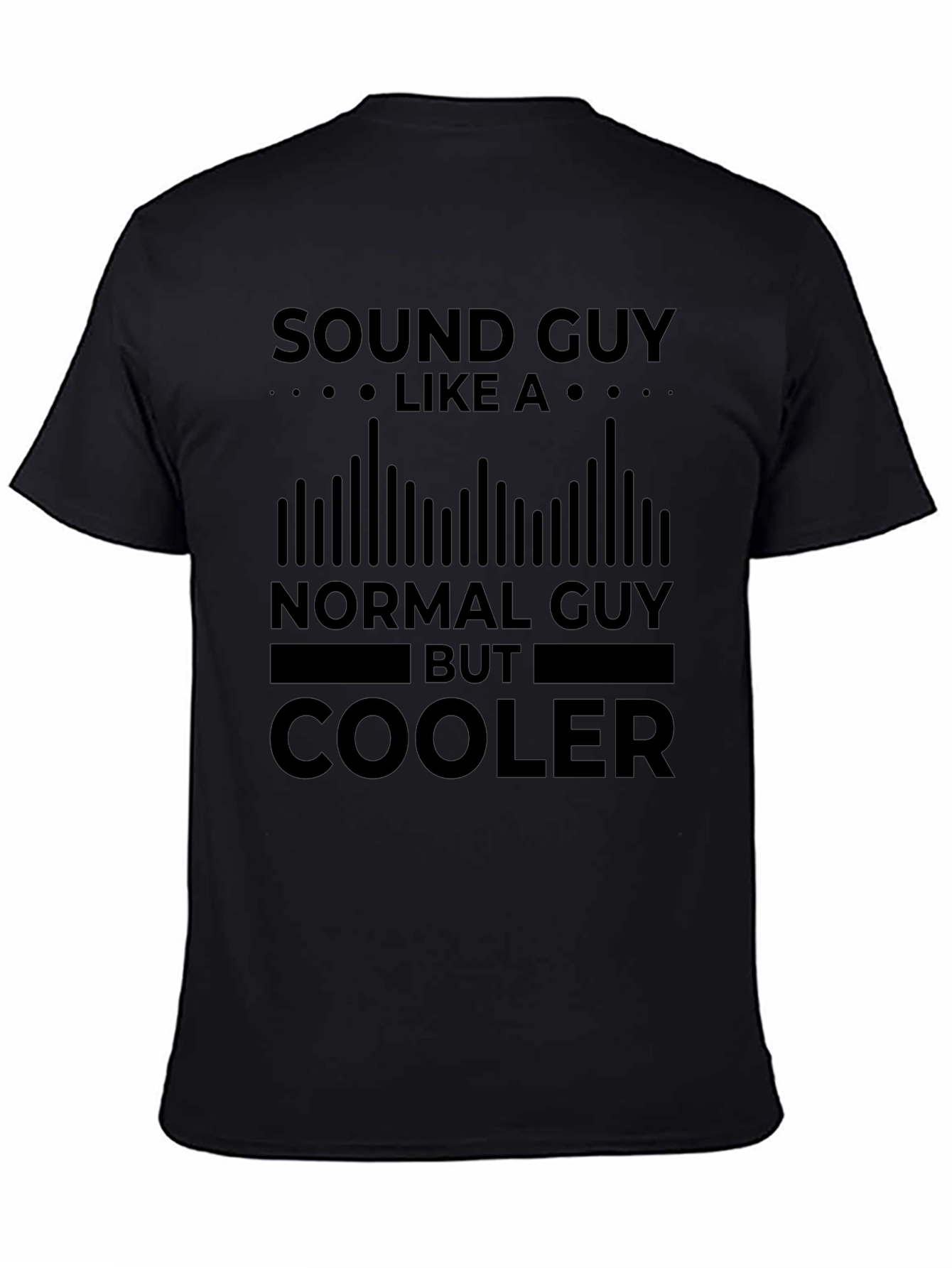 Sound Guy Black T-Shirt - Cool Graphic Tee
