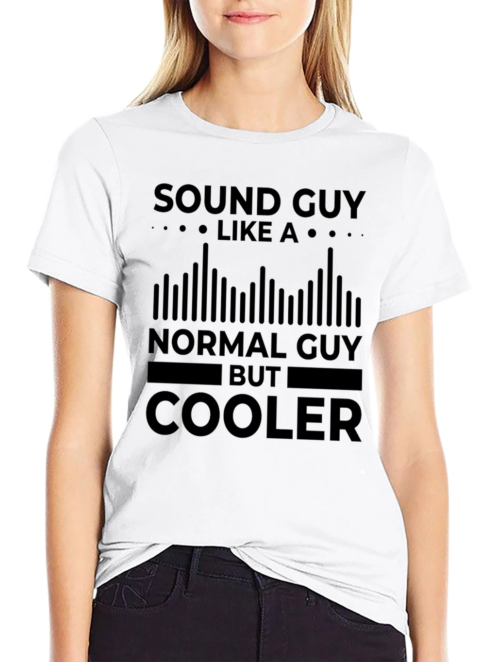 Sound Guy Black T-Shirt - Cool Graphic Tee