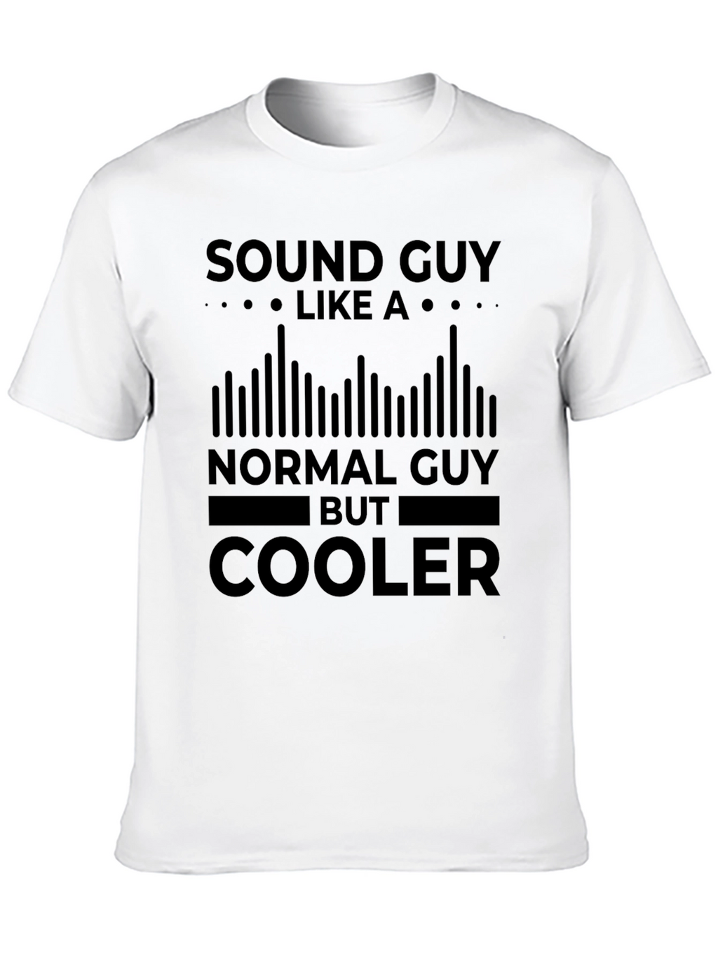 Sound Guy Black T-Shirt - Cool Graphic Tee