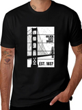 Golden Gate Bridge Black T-Shirt