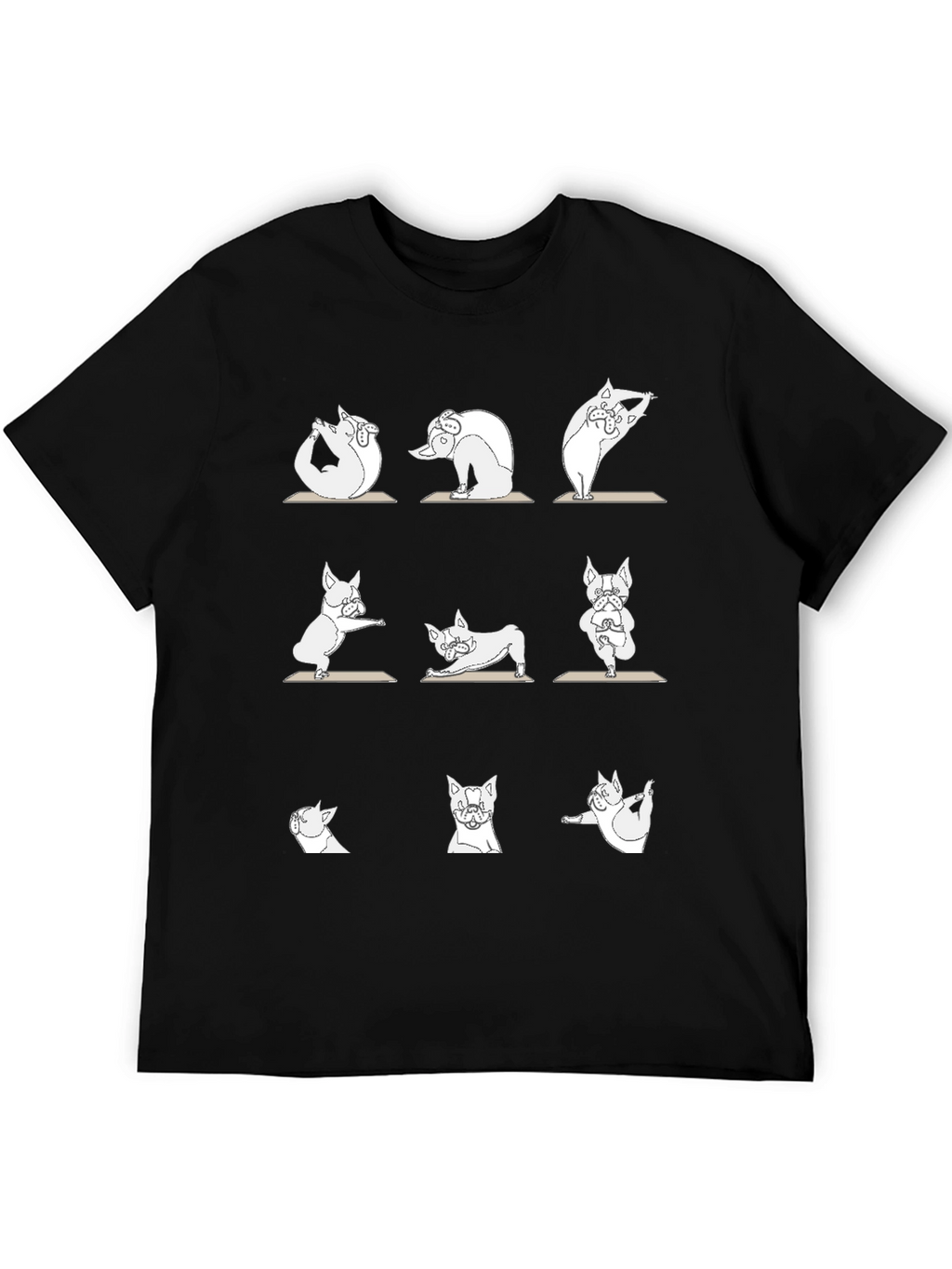 Yoga Pug T-Shirt - Zen Dog Design