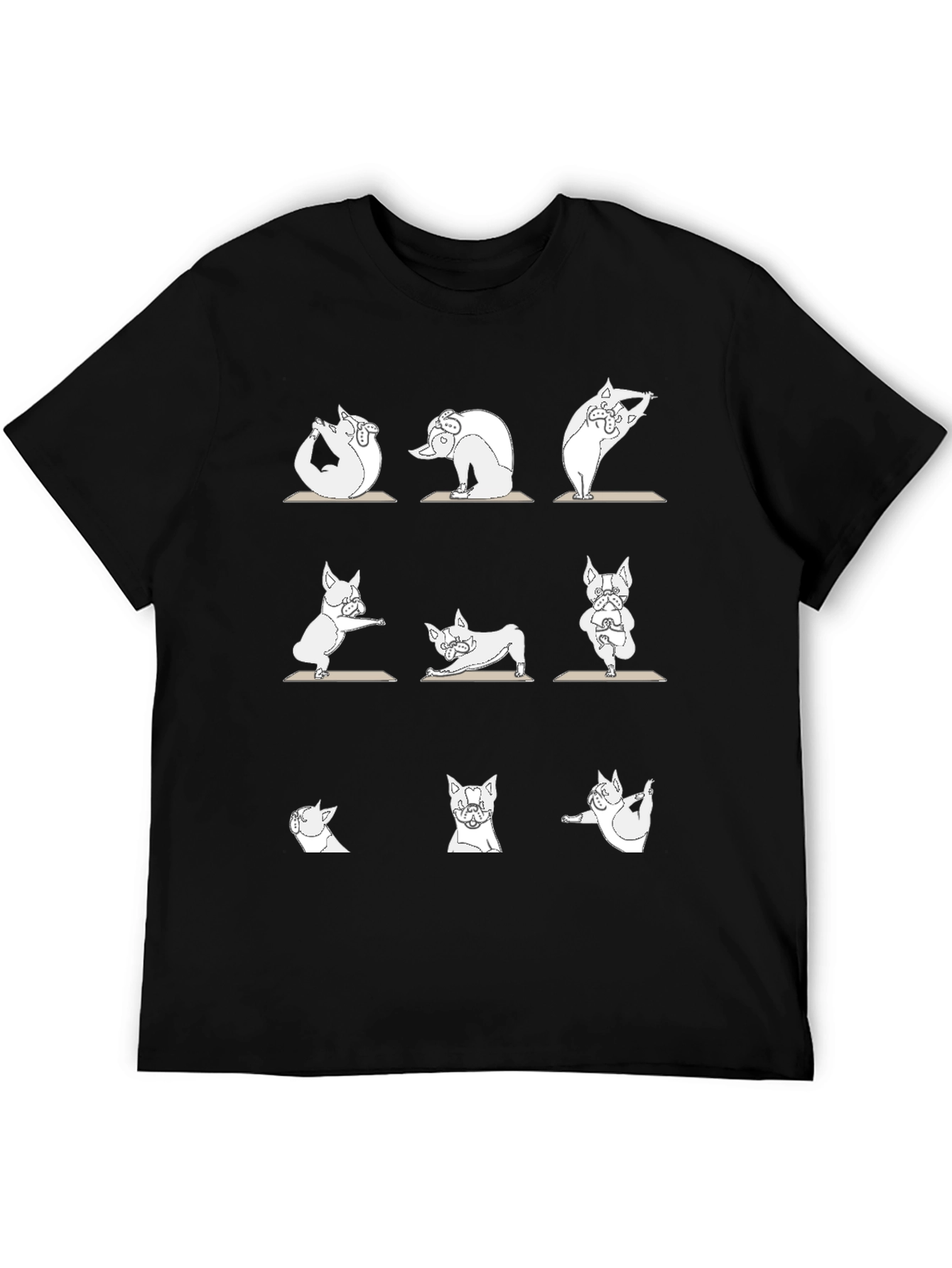 Yoga Pug T-Shirt - Zen Dog Design