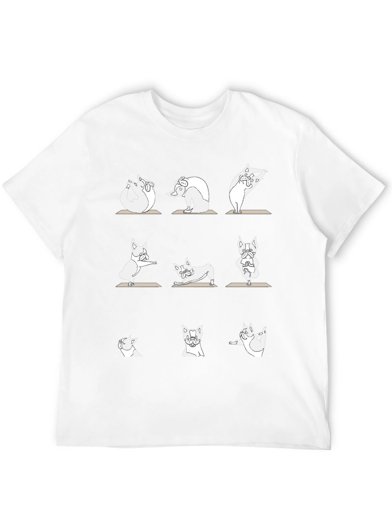 Yoga Pug T-Shirt - Zen Dog Design