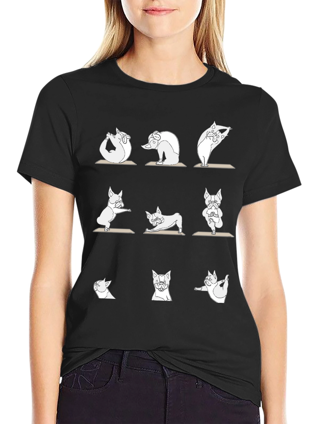 Yoga Pug T-Shirt - Zen Dog Design