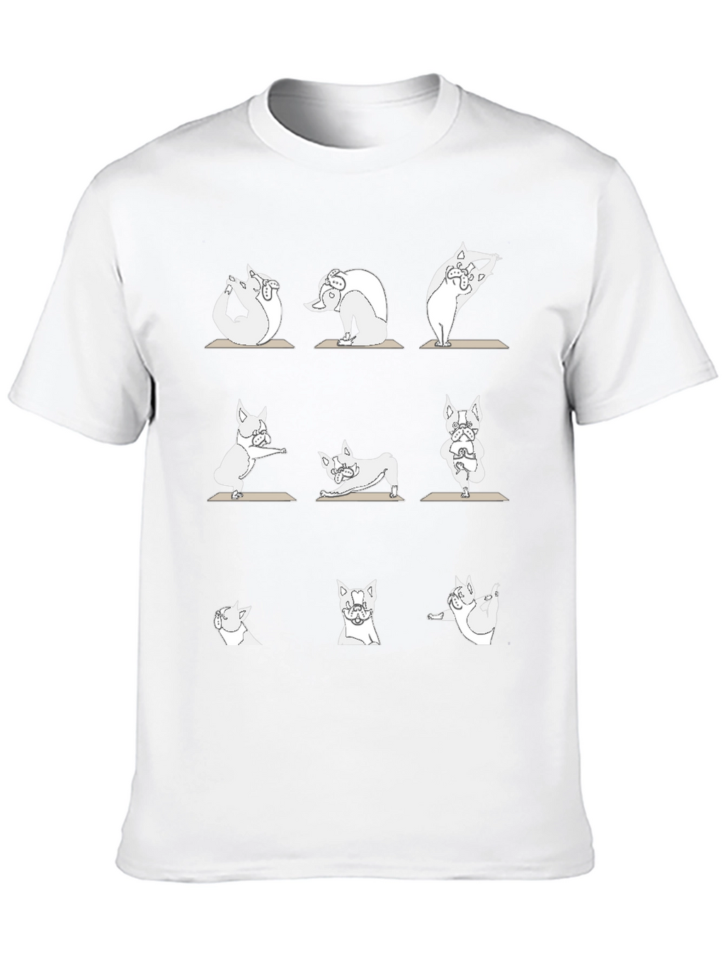Yoga Pug T-Shirt - Zen Dog Design