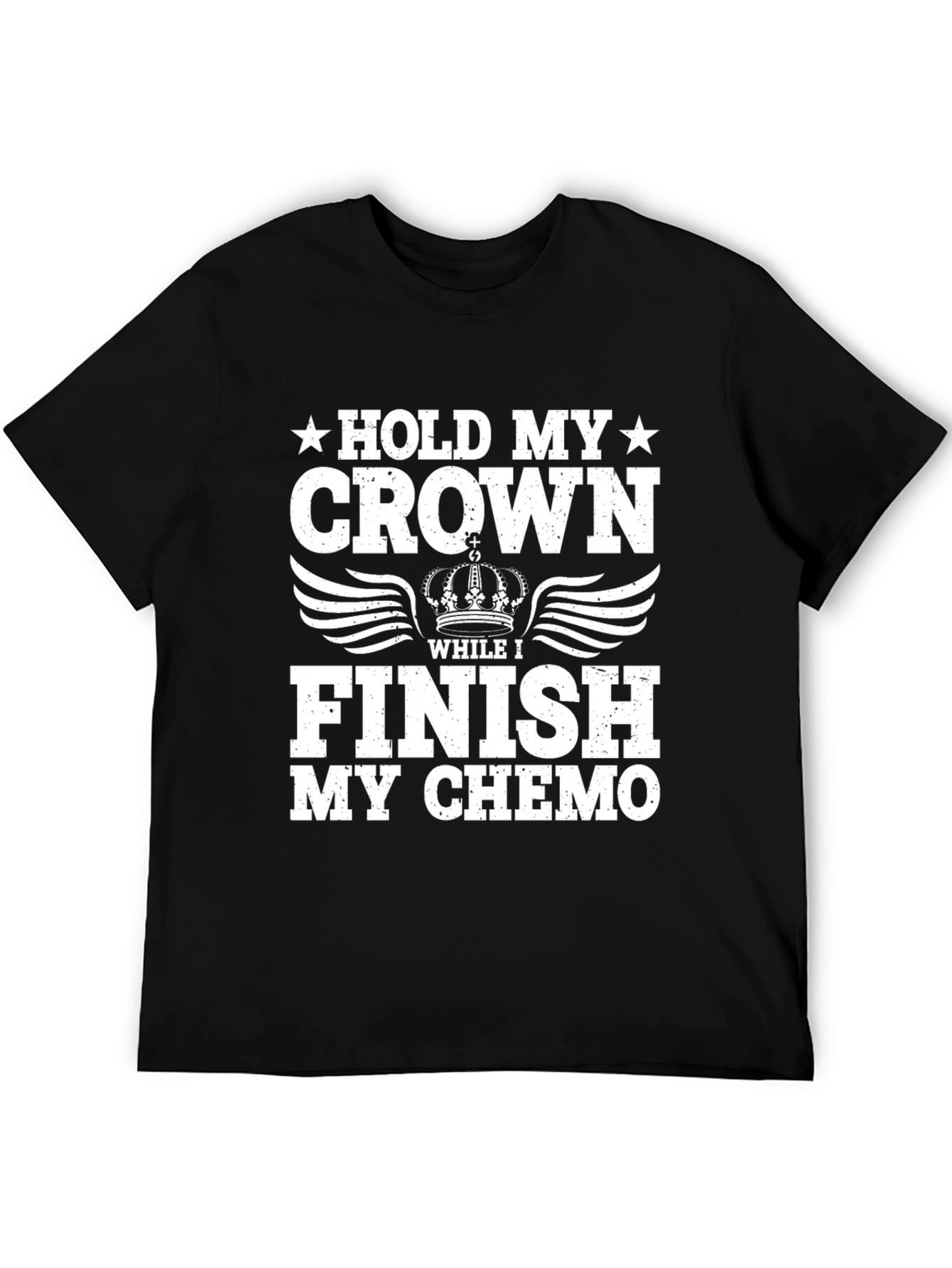 Hold My Crown Chemo T-Shirt - Cancer Support