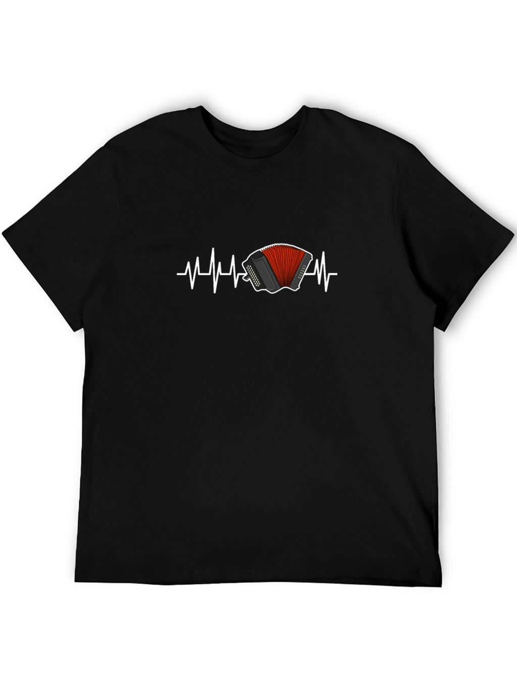 Accordion Heartbeat T-Shirt - Musician Love!