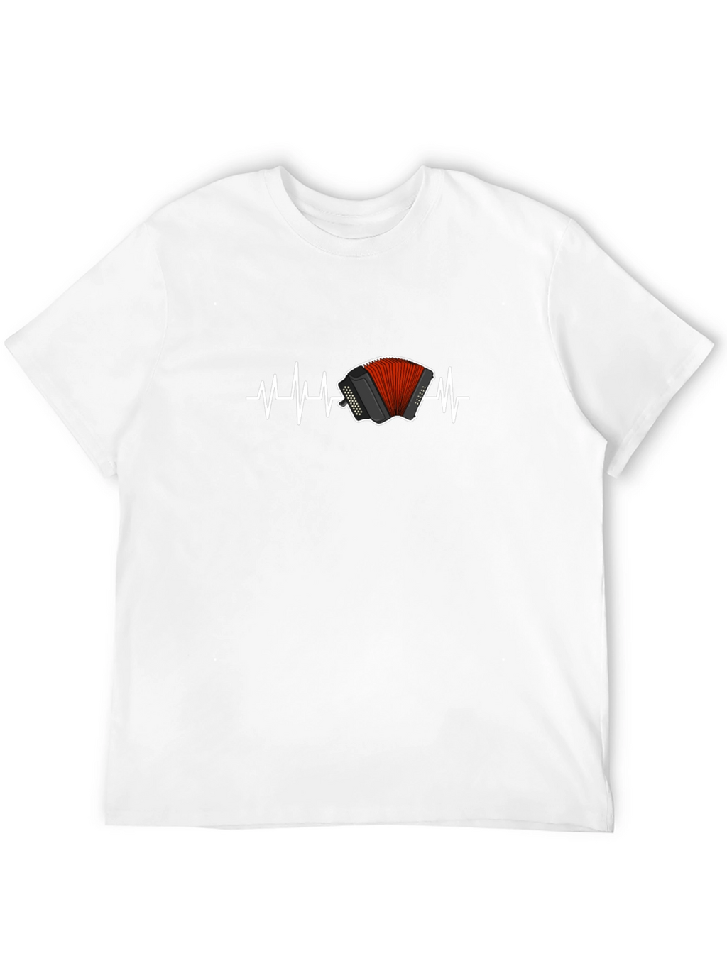 Accordion Heartbeat T-Shirt - Musician Love!