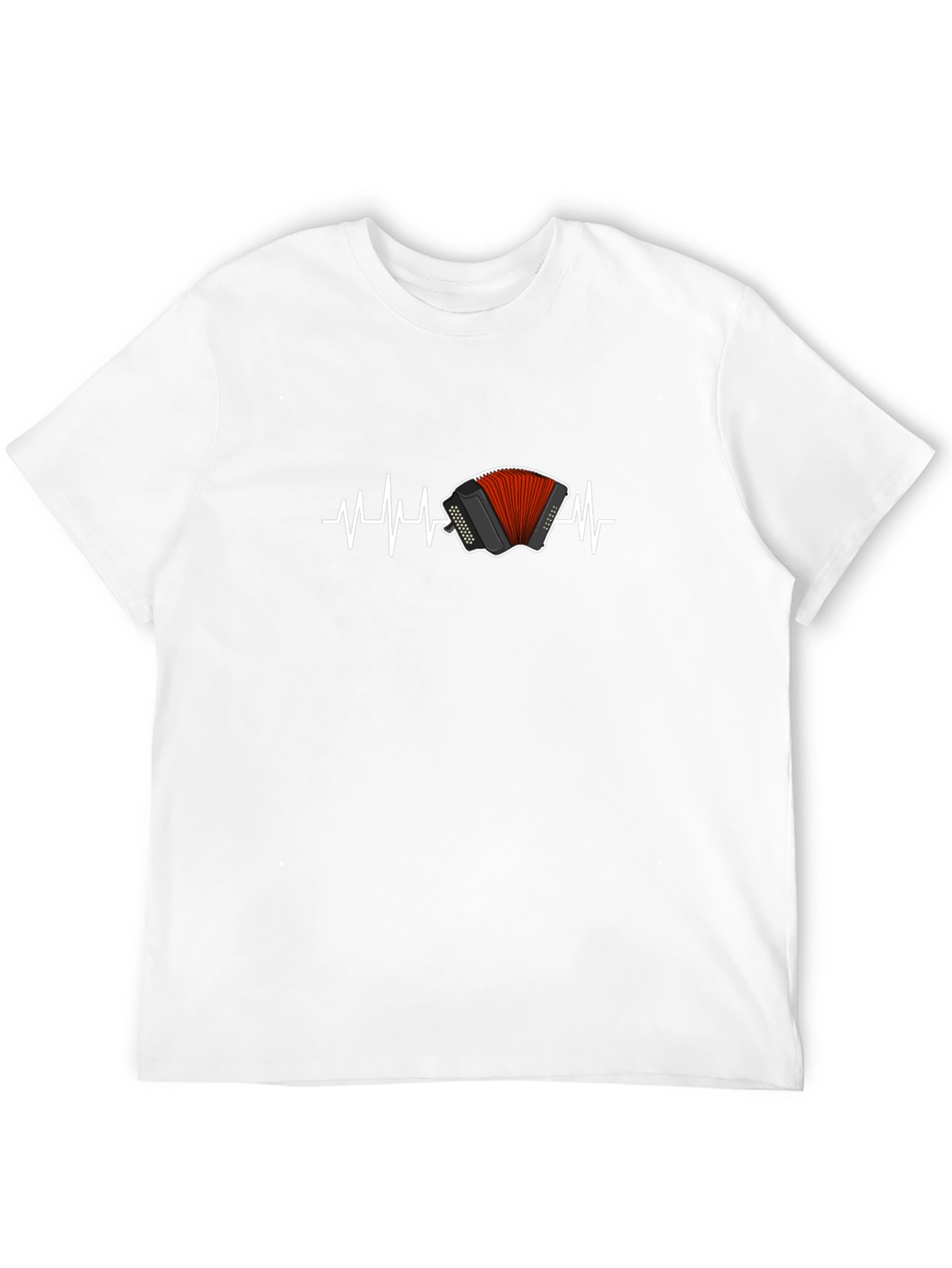 Accordion Heartbeat T-Shirt - Musician Love!