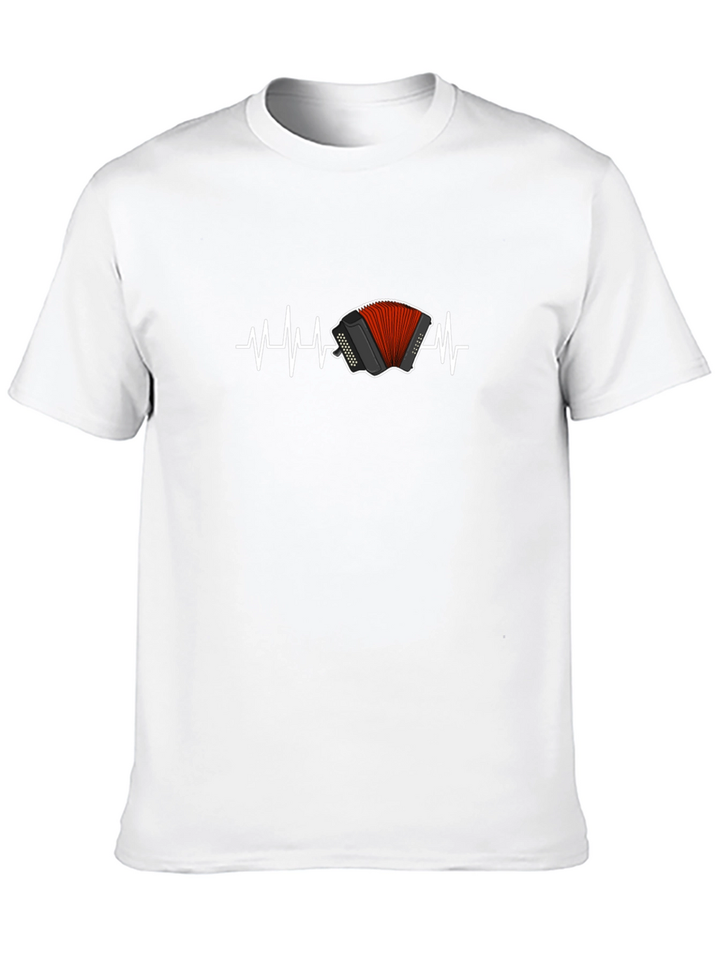 Accordion Heartbeat T-Shirt - Musician Love!