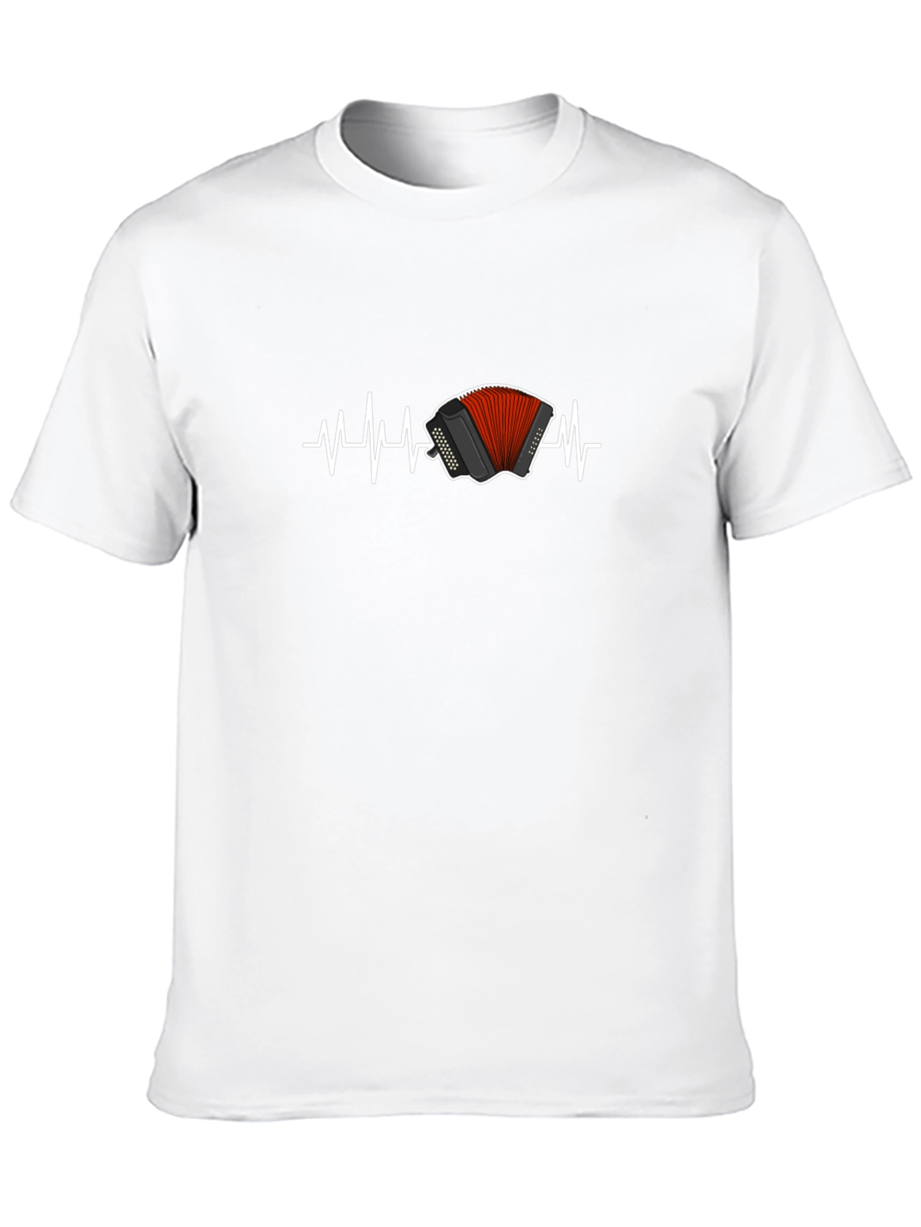 Accordion Heartbeat T-Shirt - Musician Love!