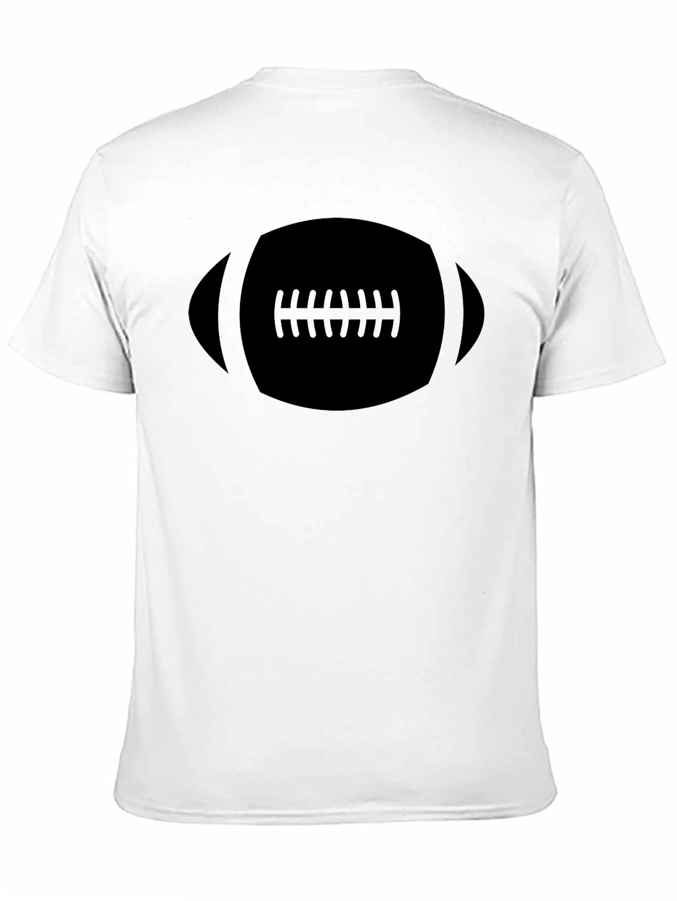Black Football Graphic Tee - Casual Style
