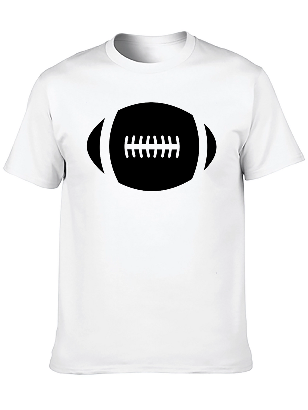 Black Football Graphic Tee - Casual Style