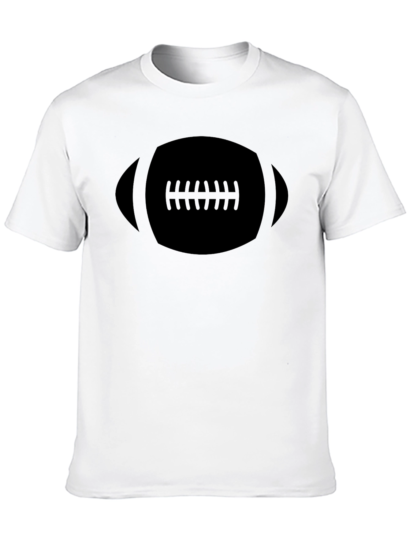 Black Football Graphic Tee - Casual Style