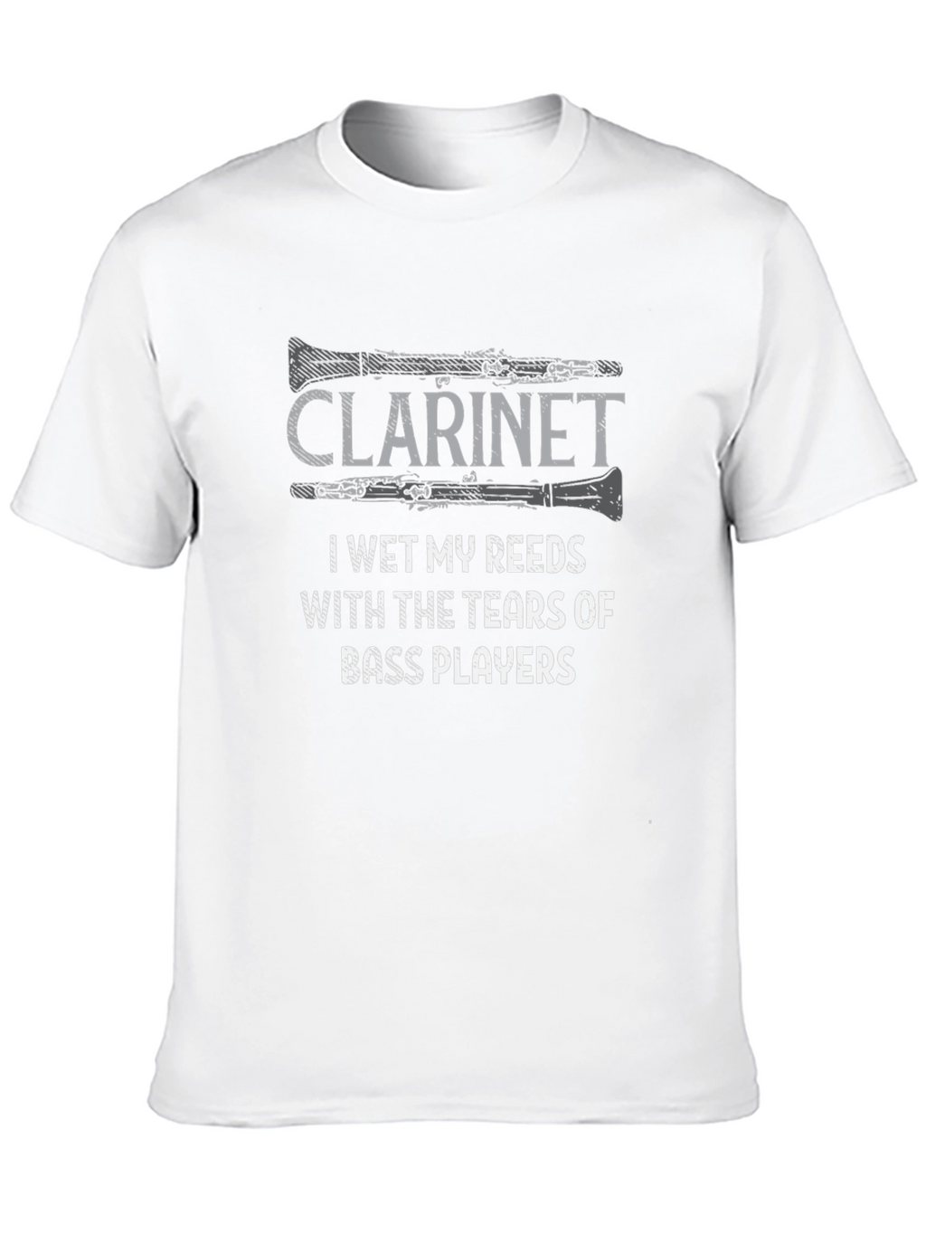 Clarinet Tears of Bass Players Humor Graphic Tee