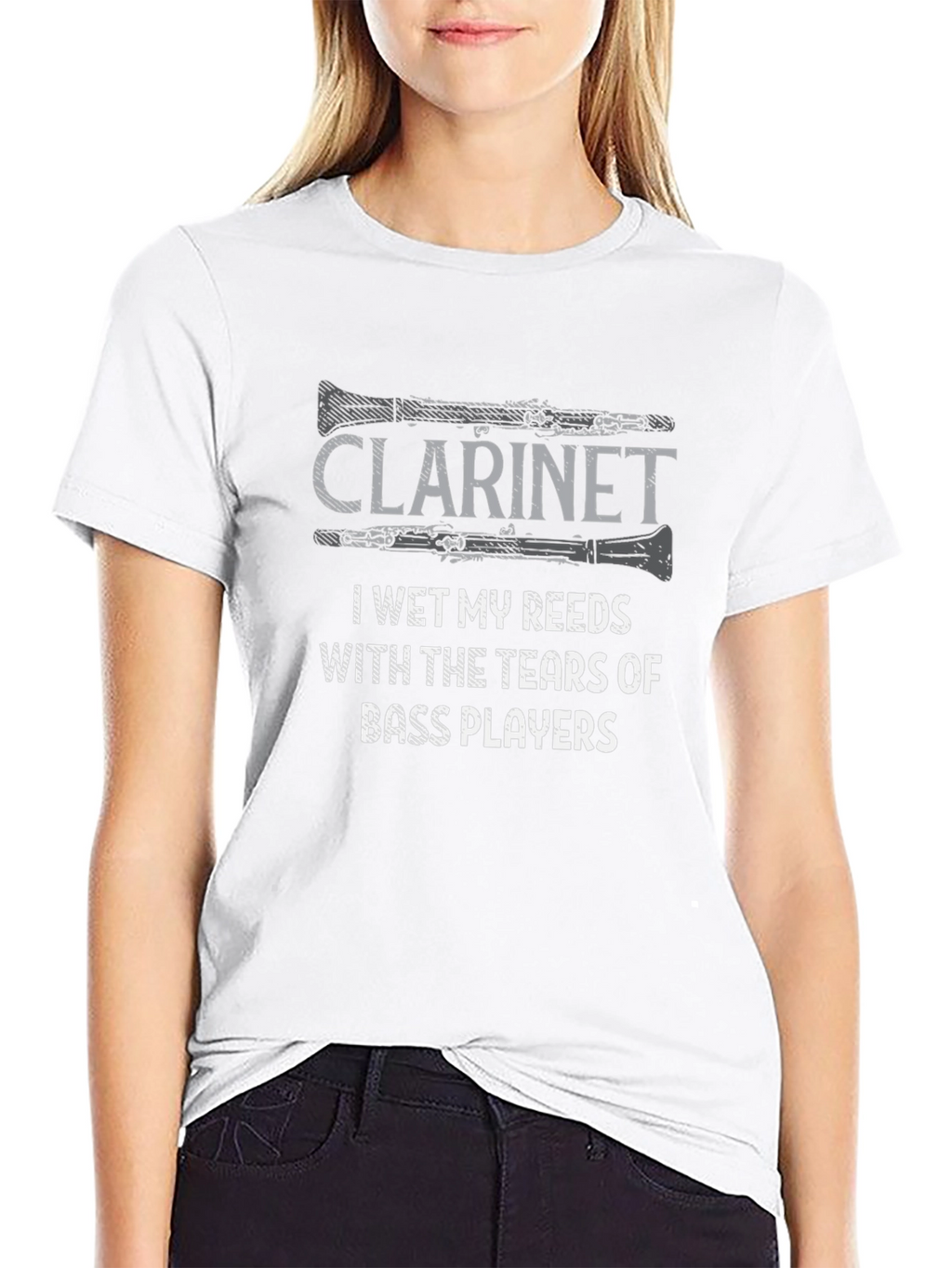 Clarinet Tears of Bass Players Humor Graphic Tee
