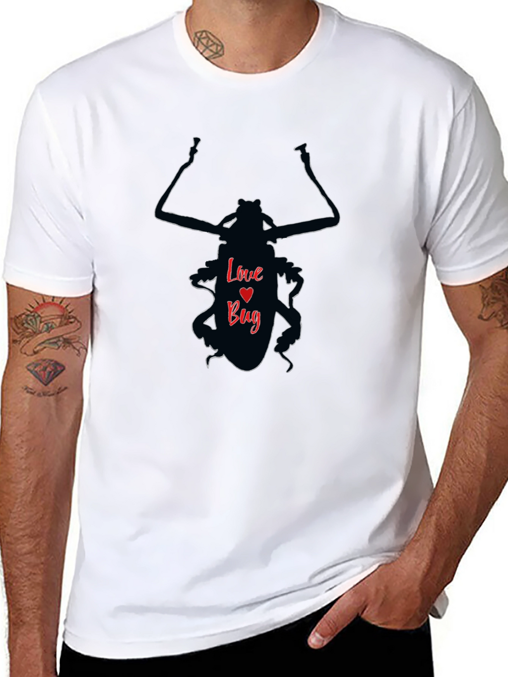 Love Bug T-Shirt - Fun Insect Valentines Day Tee