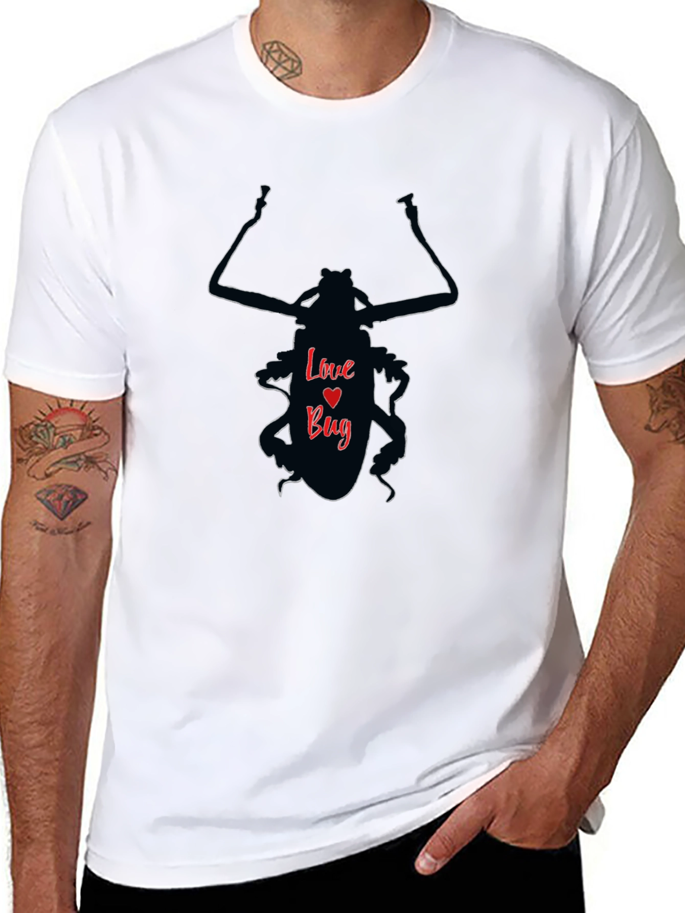 Love Bug T-Shirt - Fun Insect Valentines Day Tee