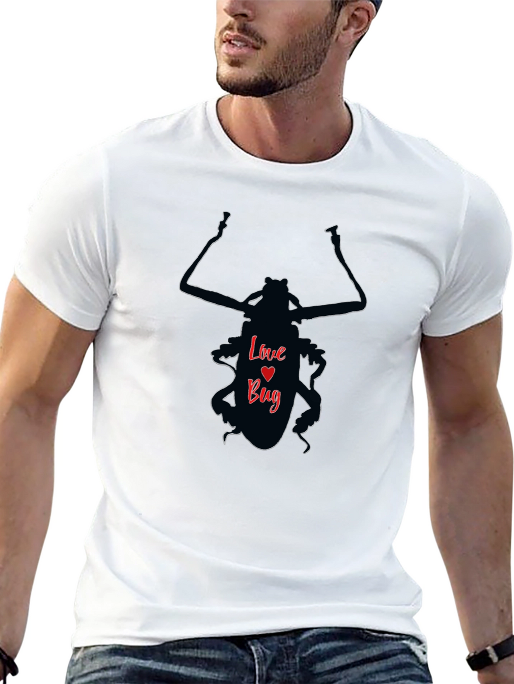 Love Bug T-Shirt - Fun Insect Valentines Day Tee