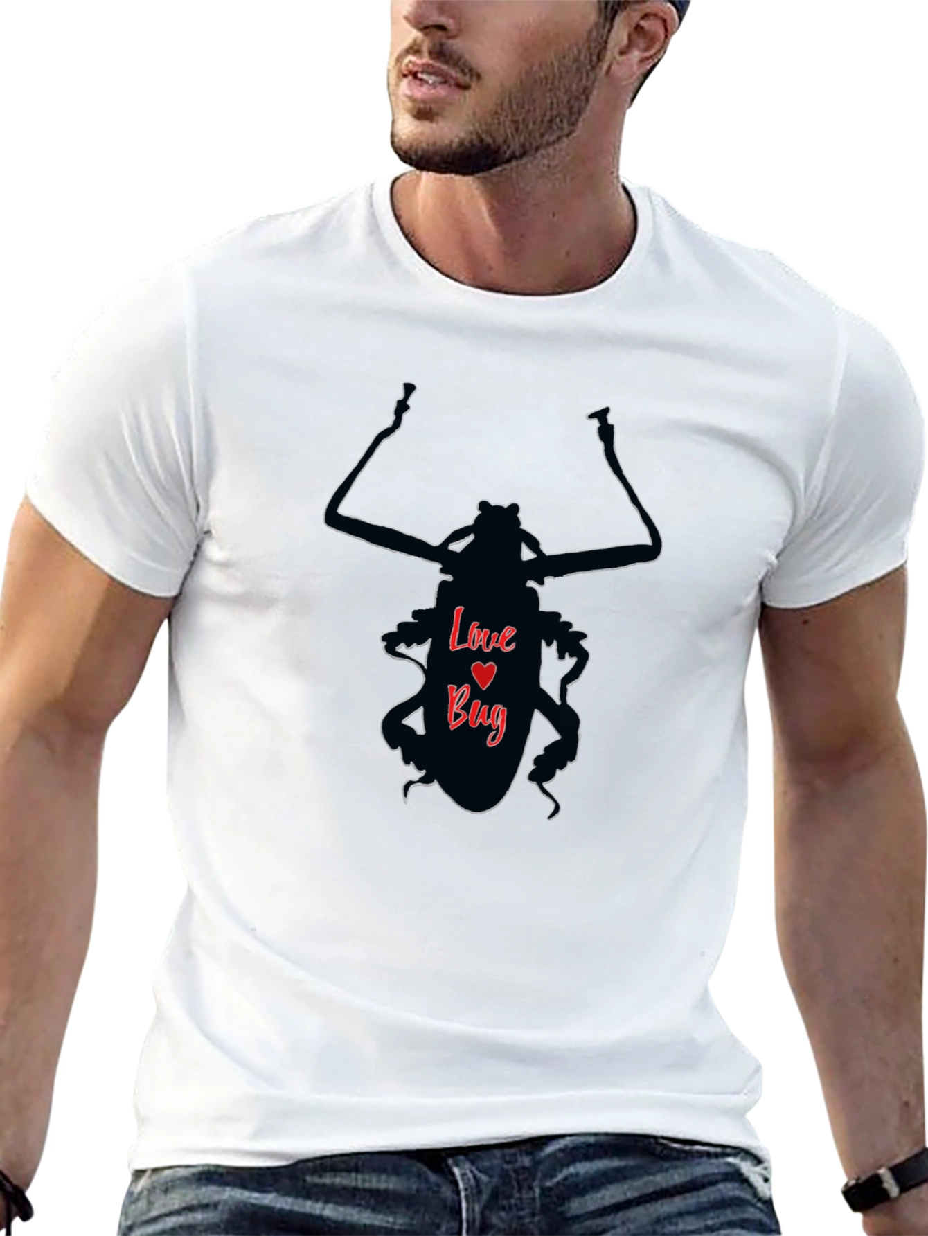 Love Bug T-Shirt - Fun Insect Valentines Day Tee